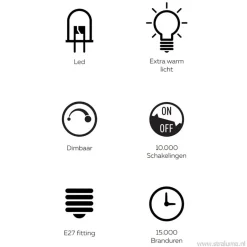 Calex Kalmar lichtbron titanium 5w e27></noscript>Straluma Discount