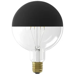 Calex LED G125 kopspiegel zwart dimbaar>Straluma