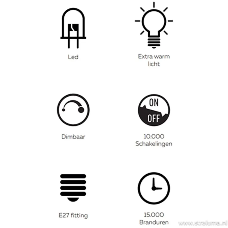 Calex Paris led gold 4w e27>Straluma Hot