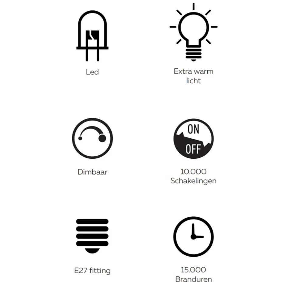 Calex Rada LED lamp Titanium 2200K dimbaar>Straluma Clearance