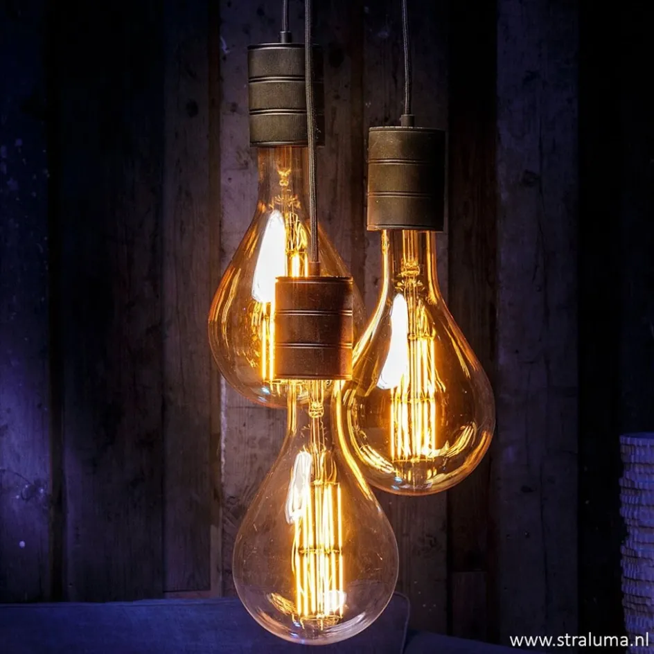 Calex Retro pendel brons 1.5 m e27>Straluma New