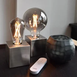 Calex Smart Home E27 Globe LED filament smoke G125><noscript><img width=