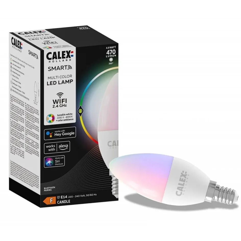 Calex Smart Home E14 kaars LED lichtbron 5W RGBW>Straluma Clearance