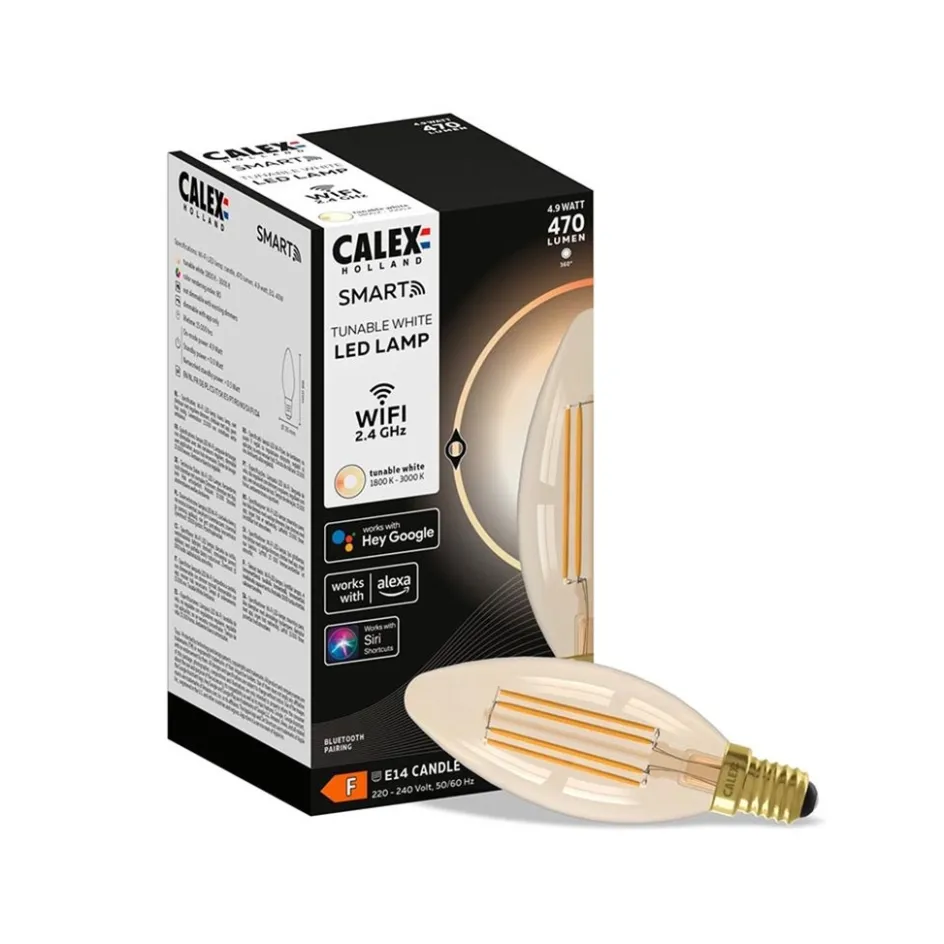 Calex Smart Kaars B35 Gold>Straluma Discount