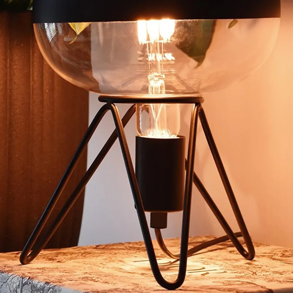 Calex tafelarmatuur driepoot zwart E27>Straluma Best