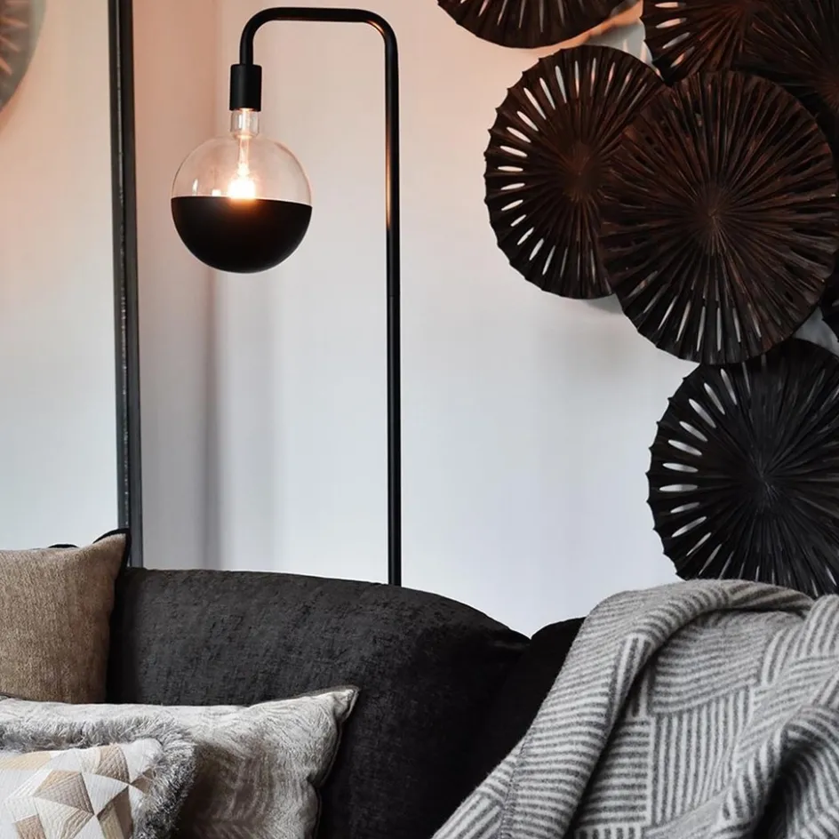 Calex vloerlamp U-Line mat zwart excl lichtbron>Straluma Online