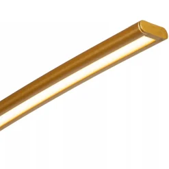 Chique LED vloerlamp goud met zwart marmer></noscript>Straluma Discount