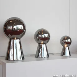 Chique tafellamp donker chroom pion XL></noscript>Straluma Discount