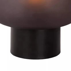 Chique tafellamp zwart met mat zwart glas></noscript>Straluma Best