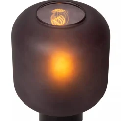 Chique tafellamp zwart met mat zwart glas></noscript>Straluma Best