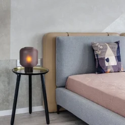 Chique tafellamp zwart met mat zwart glas></noscript>Straluma Best