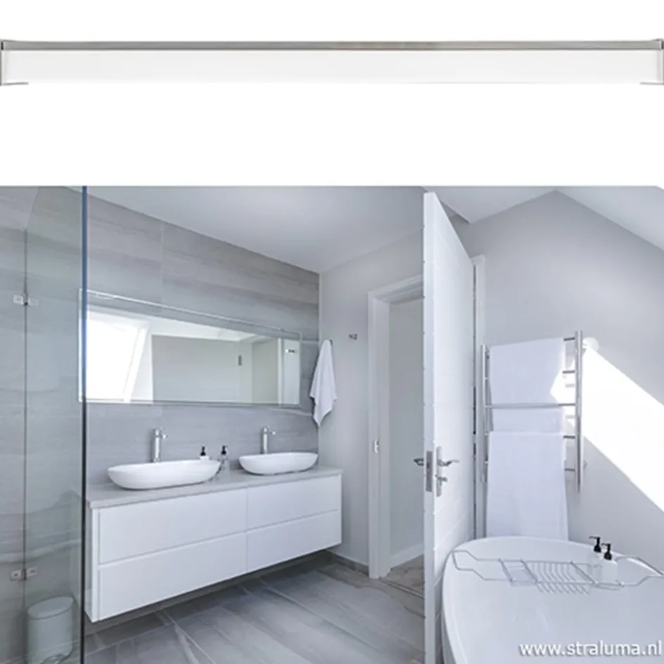 Chromen wandlamp badkamer spiegel>Straluma Online