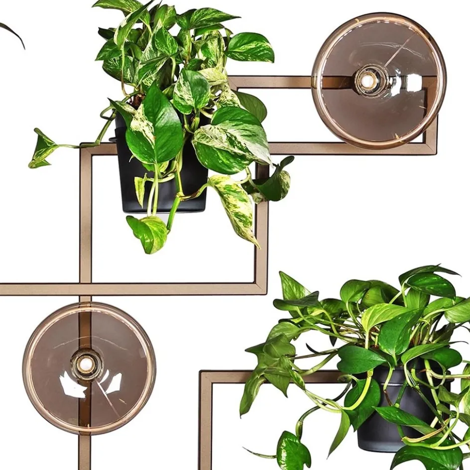 Decoratief metalen wandrek inclusief potten>Straluma Discount
