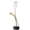 Decoratieve LED tafellamp Tullip zwart/goud dimbaar>Straluma New