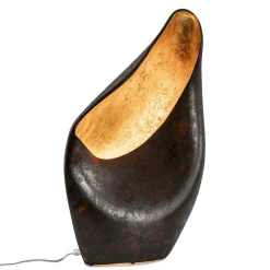 Decoratieve tafellamp corten brown met goldleaf><noscript><img width=