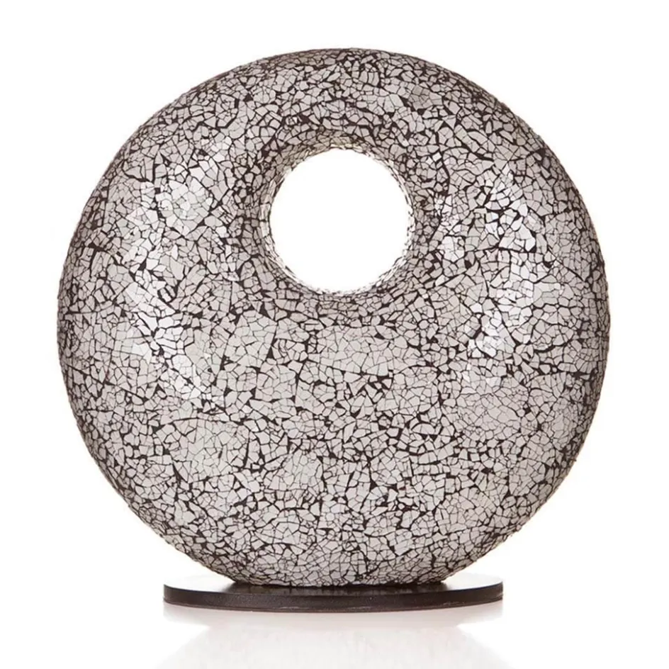 Decoratieve tafellamp glas wit/zwart>Straluma Outlet