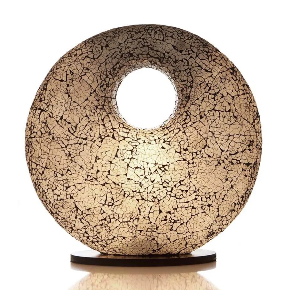 Decoratieve tafellamp glas wit/zwart>Straluma Outlet