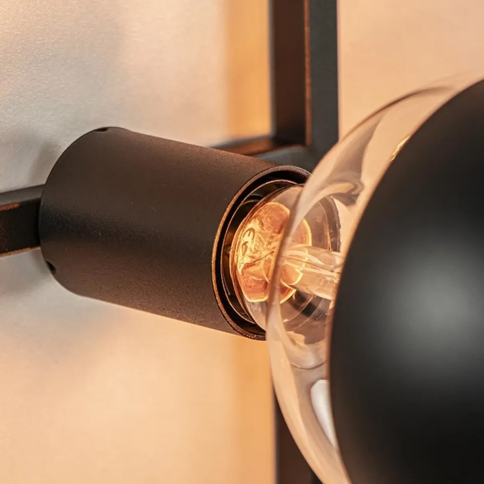 Decoratieve wandlamp zwart inclusief potten>Straluma Clearance