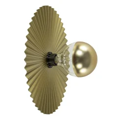 Decoratieve wand/plafondlamp goud met zwart>Straluma Online