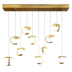 Design eettafelhanglamp 10-lichts goldleaf>Straluma Hot