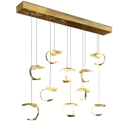 Design eettafelhanglamp 10-lichts goldleaf>Straluma Hot