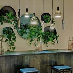 Design hanglamp 7-lichts zwart met nikkel><noscript><img width=