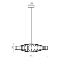 Design LED hanglamp Wheel zwart 75 cm></noscript>Straluma Hot