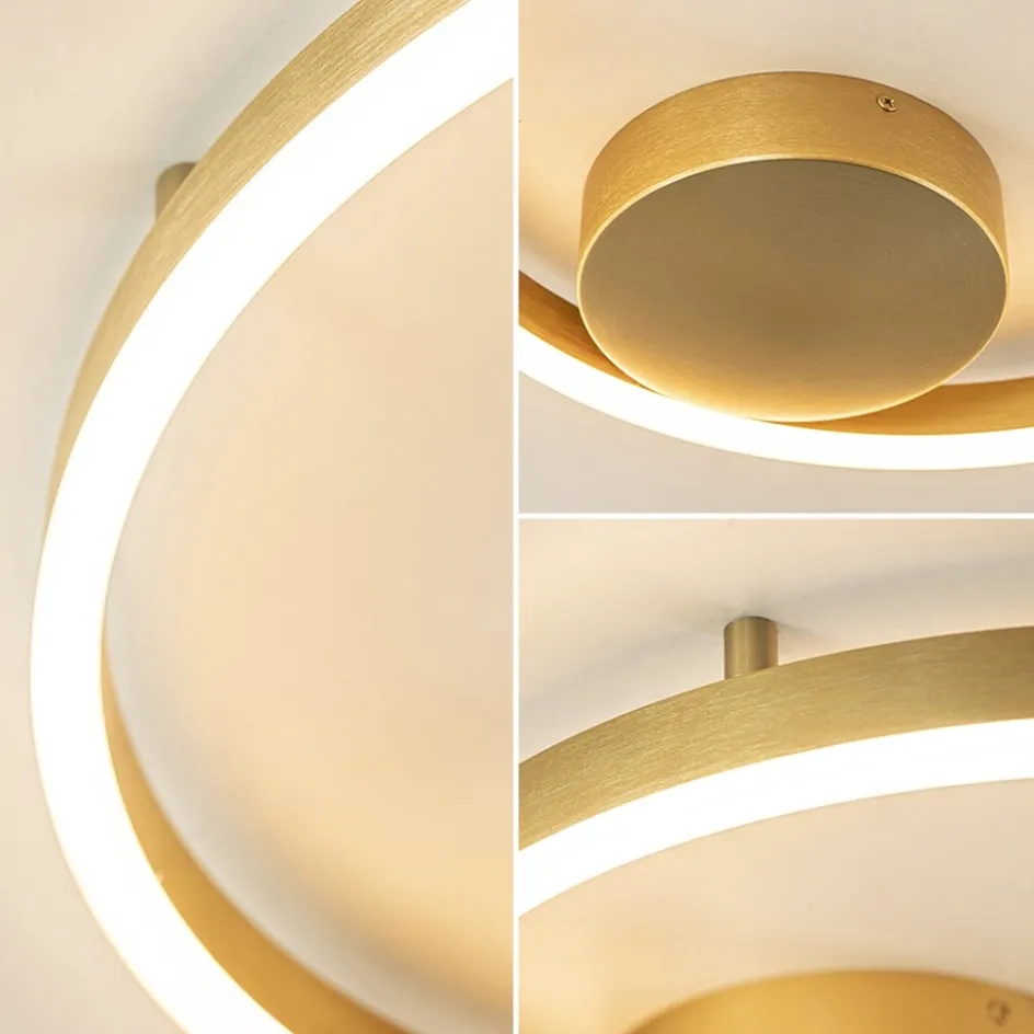 Design LED plafond/wandlamp ring goud>Straluma Discount