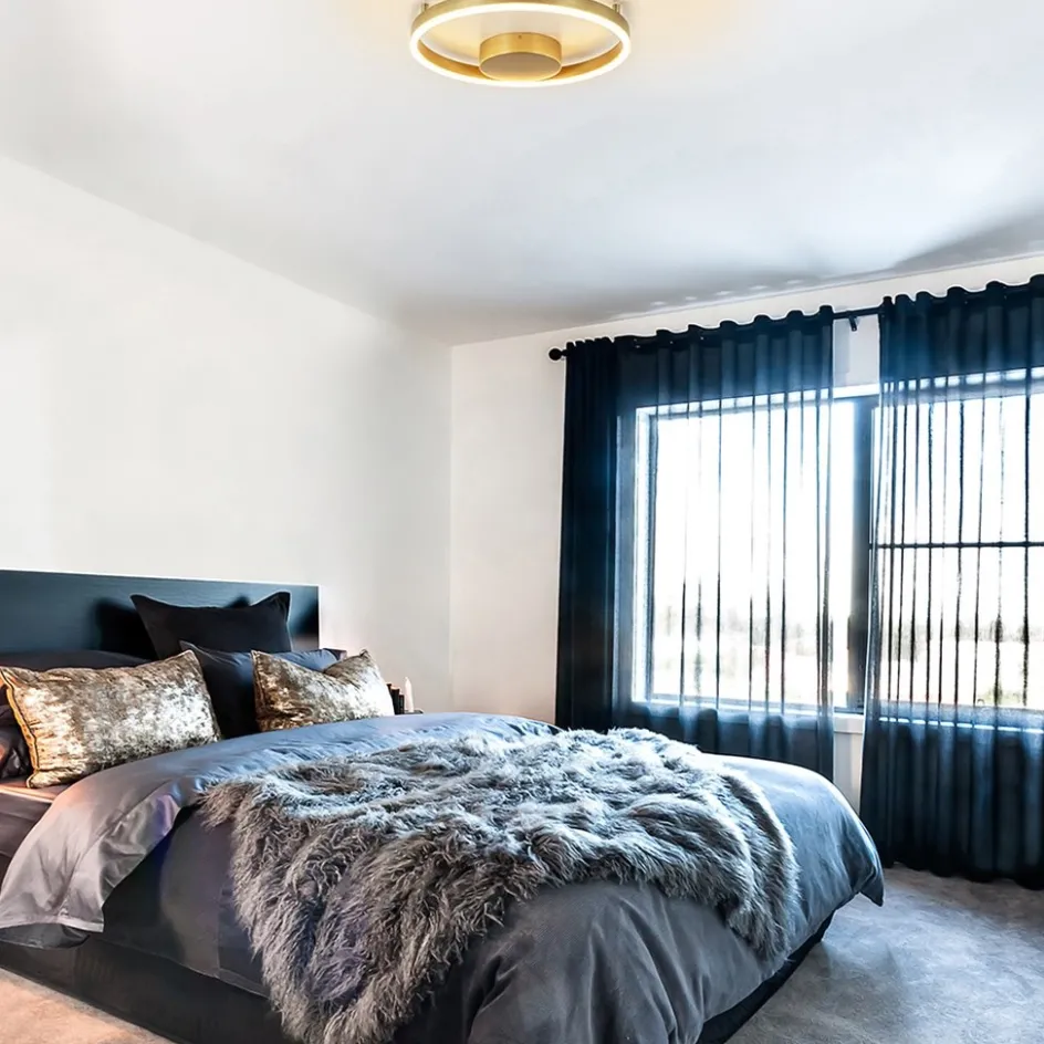 Design LED plafond/wandlamp ring goud>Straluma Discount