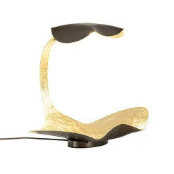 Design LED Tafellamp brons met goldleaf>Straluma Discount
