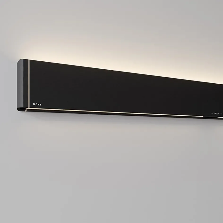 Design LED wandlamp zwart met Gesture Control 180 cm>Straluma Discount