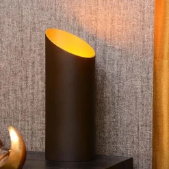 Design tafellamp uplighter mat zwart met goud></noscript>Straluma