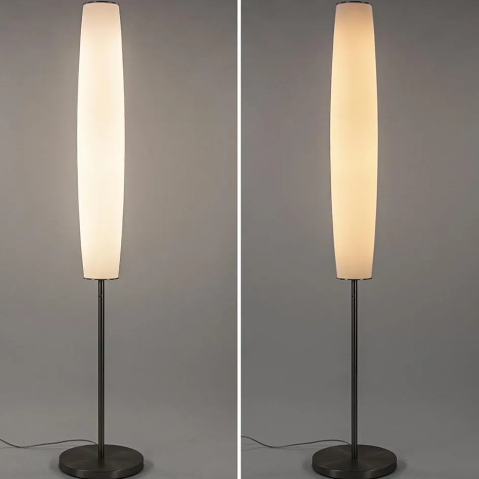 Design vloerlamp cilinder opaal glas met dimbaar LED>Straluma Hot