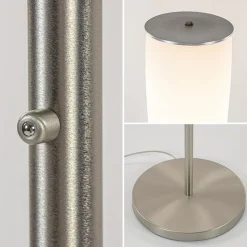 Design vloerlamp cilinder opaal glas met dimbaar LED><noscript><img width=