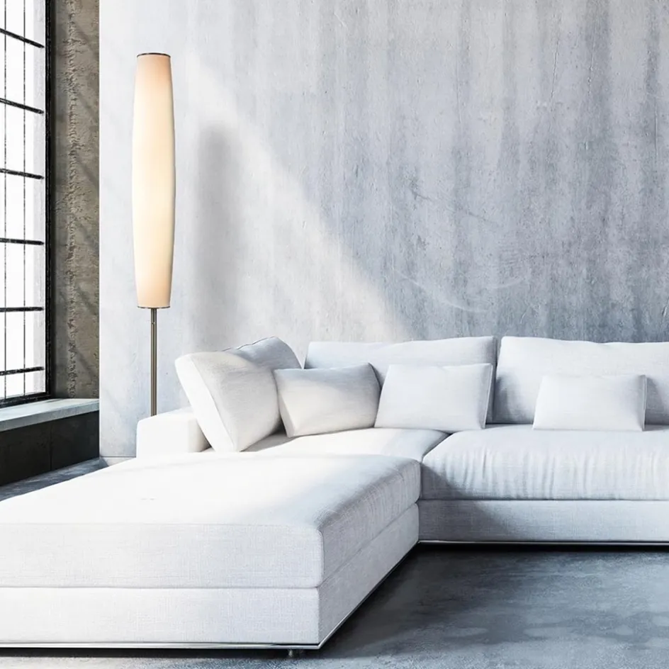 Design vloerlamp cilinder opaal glas met dimbaar LED>Straluma Hot