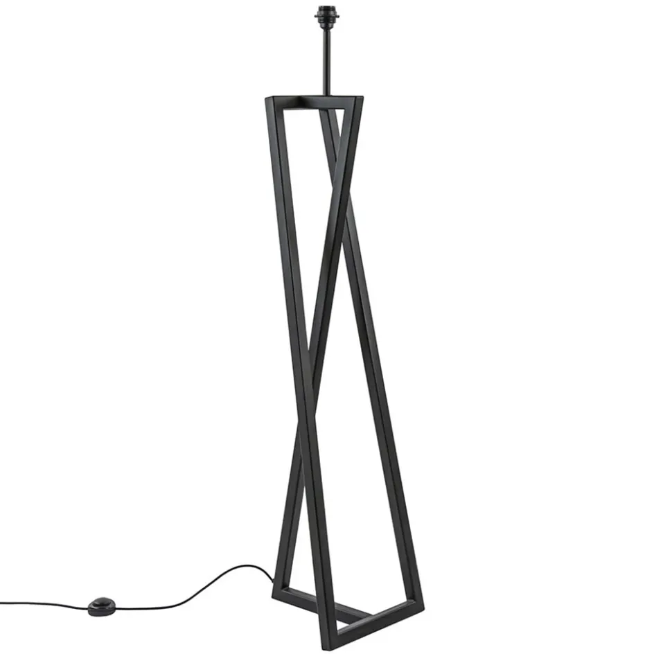 Design vloerlamp frame mat zwart excl kap>Straluma Outlet