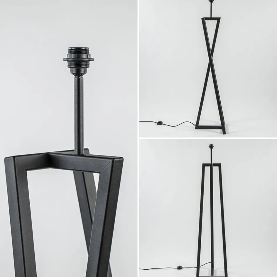 Design vloerlamp frame mat zwart excl kap>Straluma Outlet