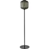 Design vloerlamp zwart met mat zwarte glazen kap>Straluma Clearance