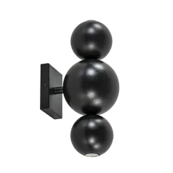 Design wandlamp textured black inclusief LED>Straluma