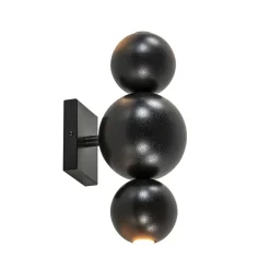 Design wandlamp textured black inclusief LED>Straluma
