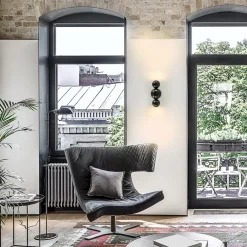 Design wandlamp textured black inclusief LED><noscript><img width=