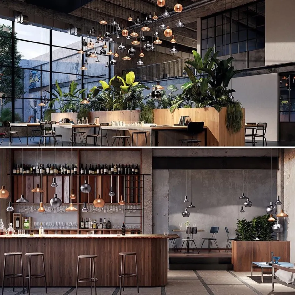 Diesel Living with Lodes hanglamp Flask A metallic black>Straluma Best