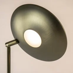 Dimbare LED uplighter met leeslamp donker brons><noscript><img width=