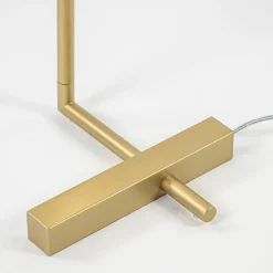 Dimbare LED vloerlamp met verstelbare kap goud></noscript>Straluma Discount