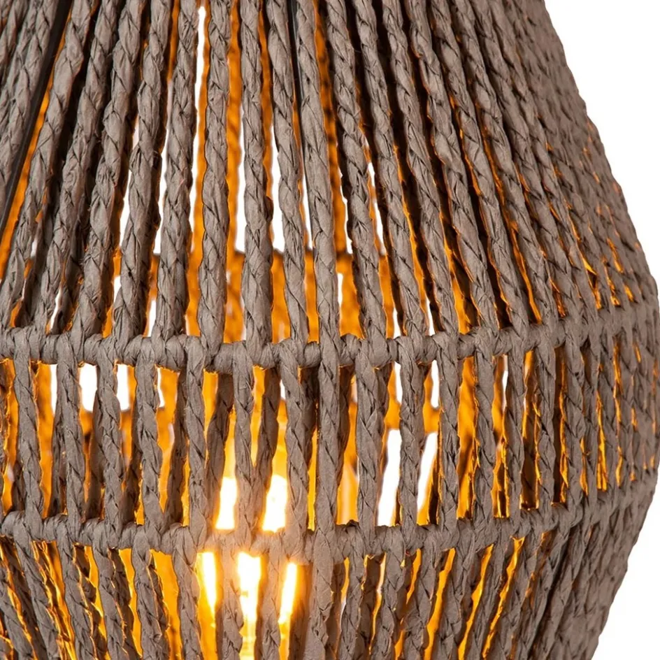 Draad tafellamp hoogwaardig papier grijs>Straluma New