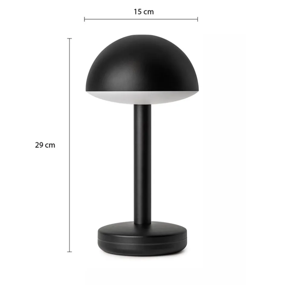 Draadloze LED tafellamp zwart oplaadbaar>Straluma Clearance