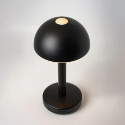 Draadloze LED tafellamp zwart oplaadbaar><noscript><img width=