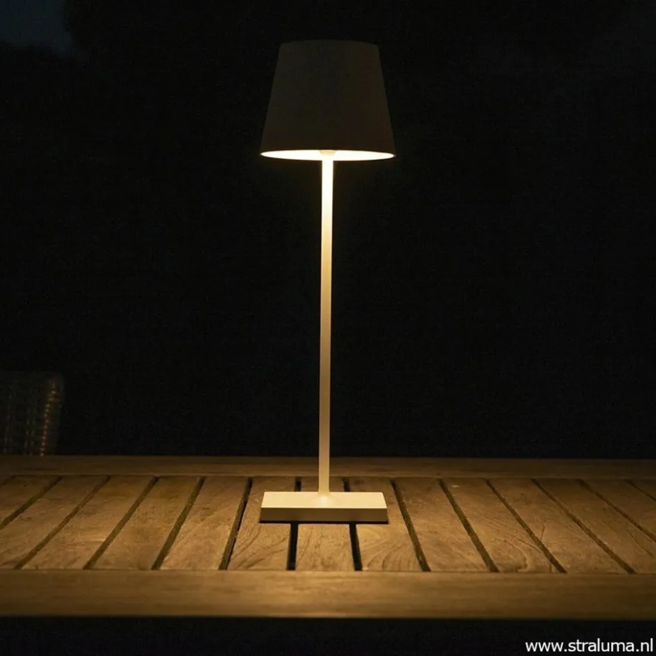 Draadloze tafellamp wit met dimbaar LED>Straluma Hot