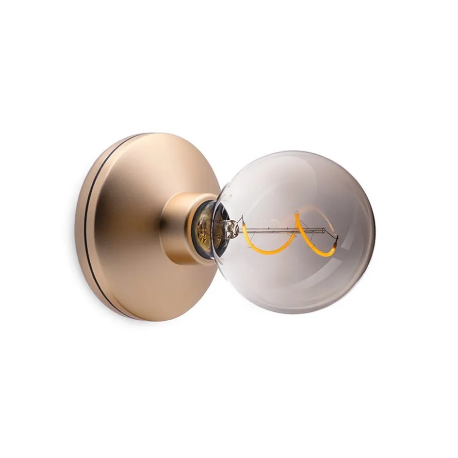 Draadloze wandlamp oplaadbaar goud met smoke>Straluma Outlet