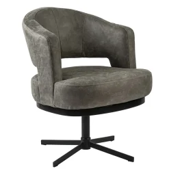 Draaibare armstoel bull-leder met return-system>Straluma Discount